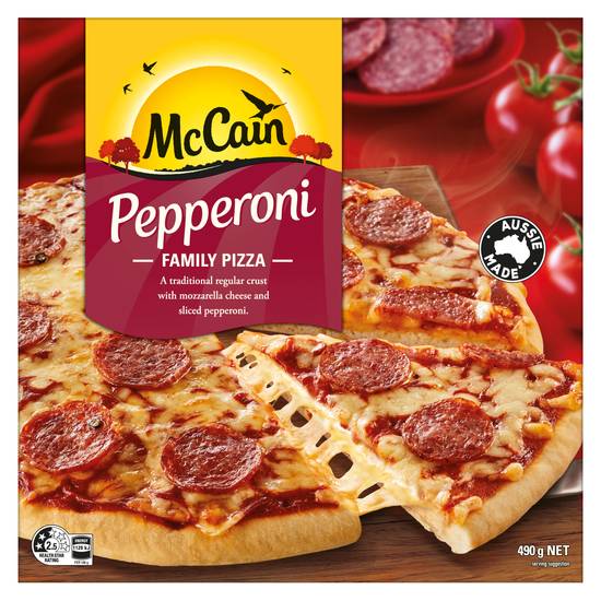 Mccain Family Pizza Pepperoni 490g