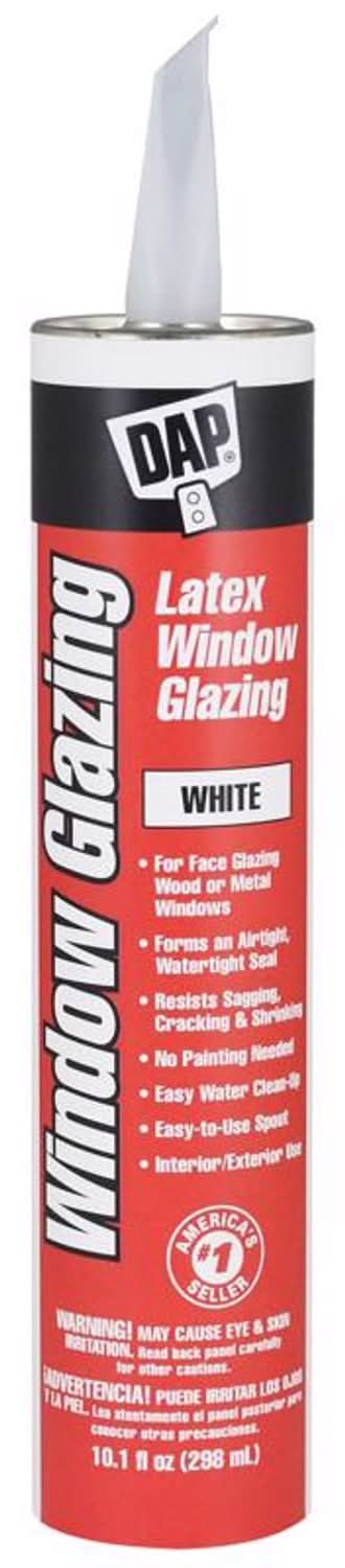 Dap White Latex Window Glazing Sealant 10.1 Oz