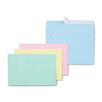 Staples Easyclose Invitation Envelopes (ct 100) (assorted colors)