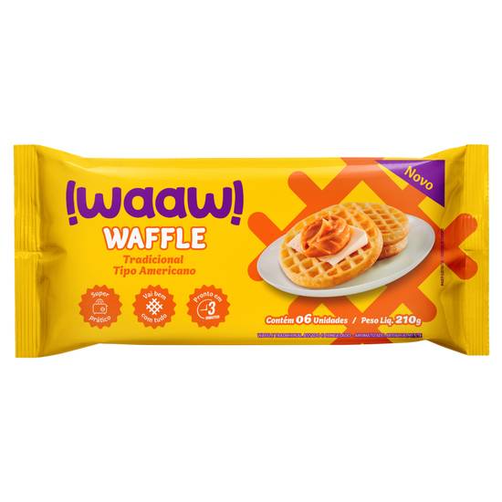 Forno de minas waffle tradicional tipo americano !waaw! (210 g)