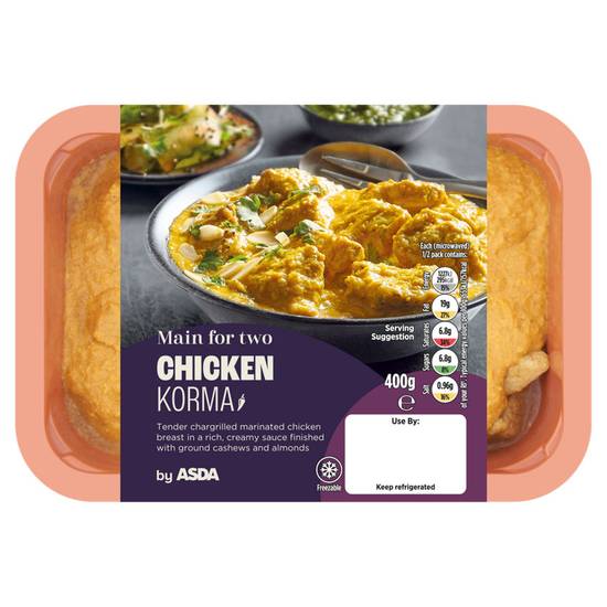Asda Chicken Korma Ready Meal 400g