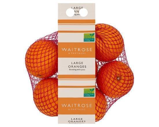 Waitrose Exceptionally Juicy, Deliciously Sweet Large Oranges