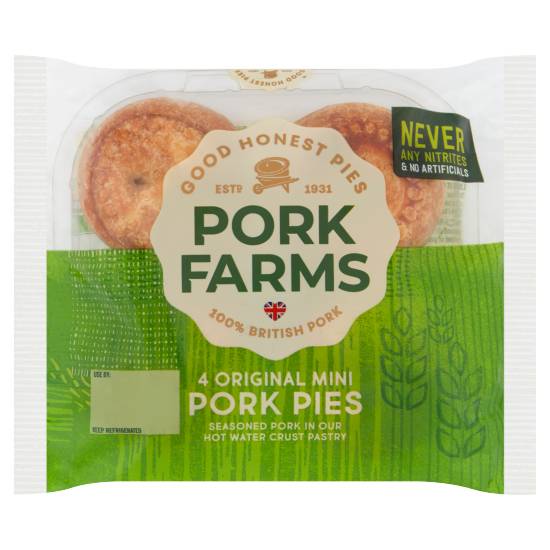 Pork Farms Original Mini Pork Pies (4 pack)