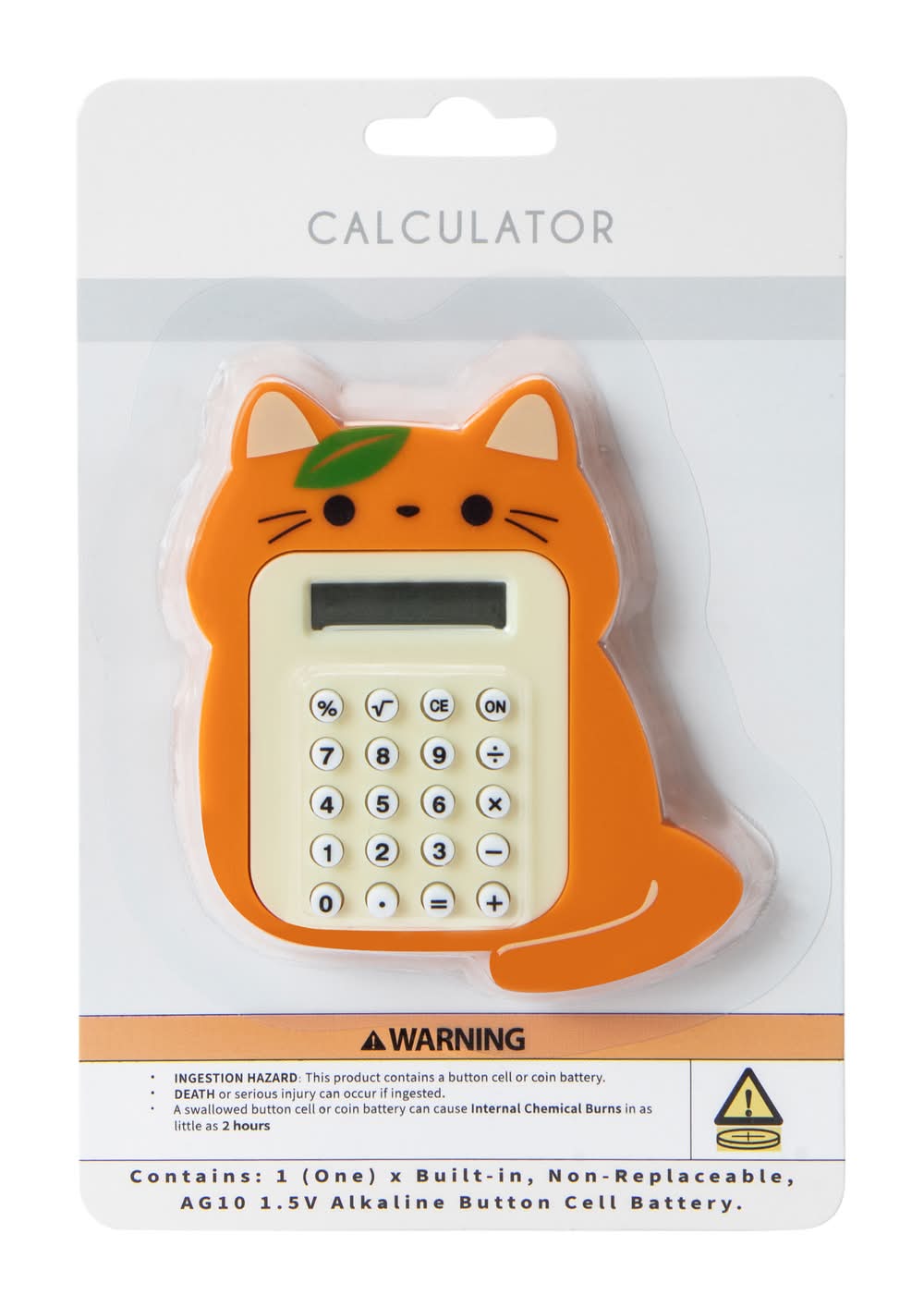 Novelty Calculator Orange Cat
