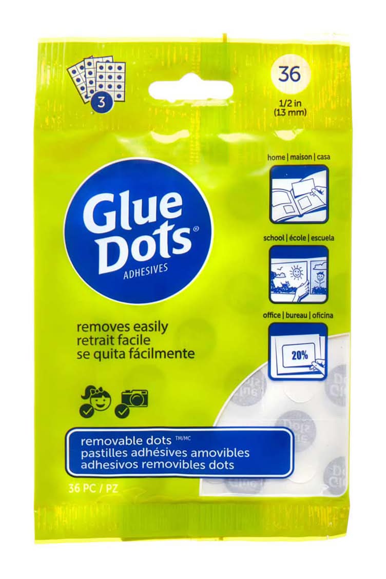 Office Hub Adhesive Dots 36 Ct