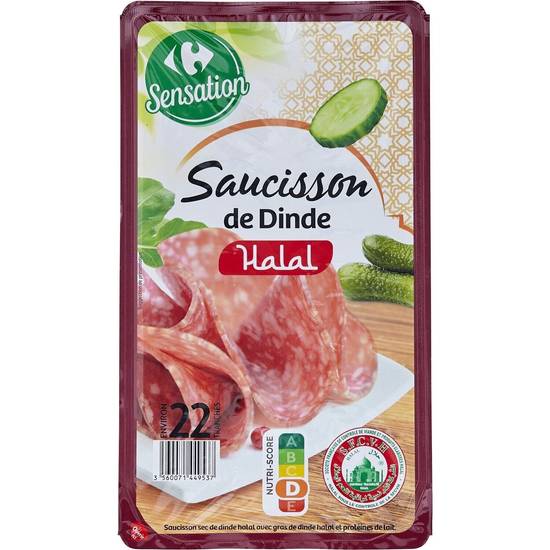 Carrefour Sensation - Saucisson halal de dinde