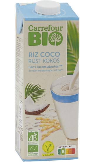 FID - Boisson végétale riz coco Bio CARREFOUR BIO - la brique d'1L
