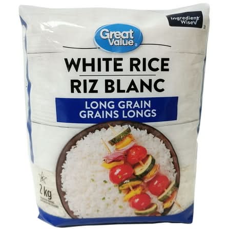 Great Value Long Grain White Rice (2 kg)