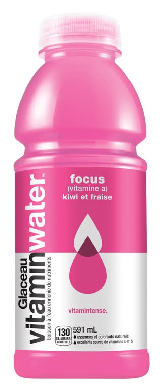 Vitaminwater boisson aromatisée enrichie en électrolytes - flavored electrolyte enhanced drink (591 ml) (kiwi-fraise)