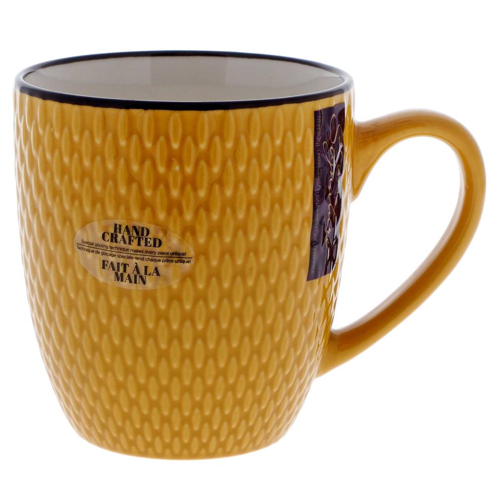 Dollarama Embossed Stoneware Mug