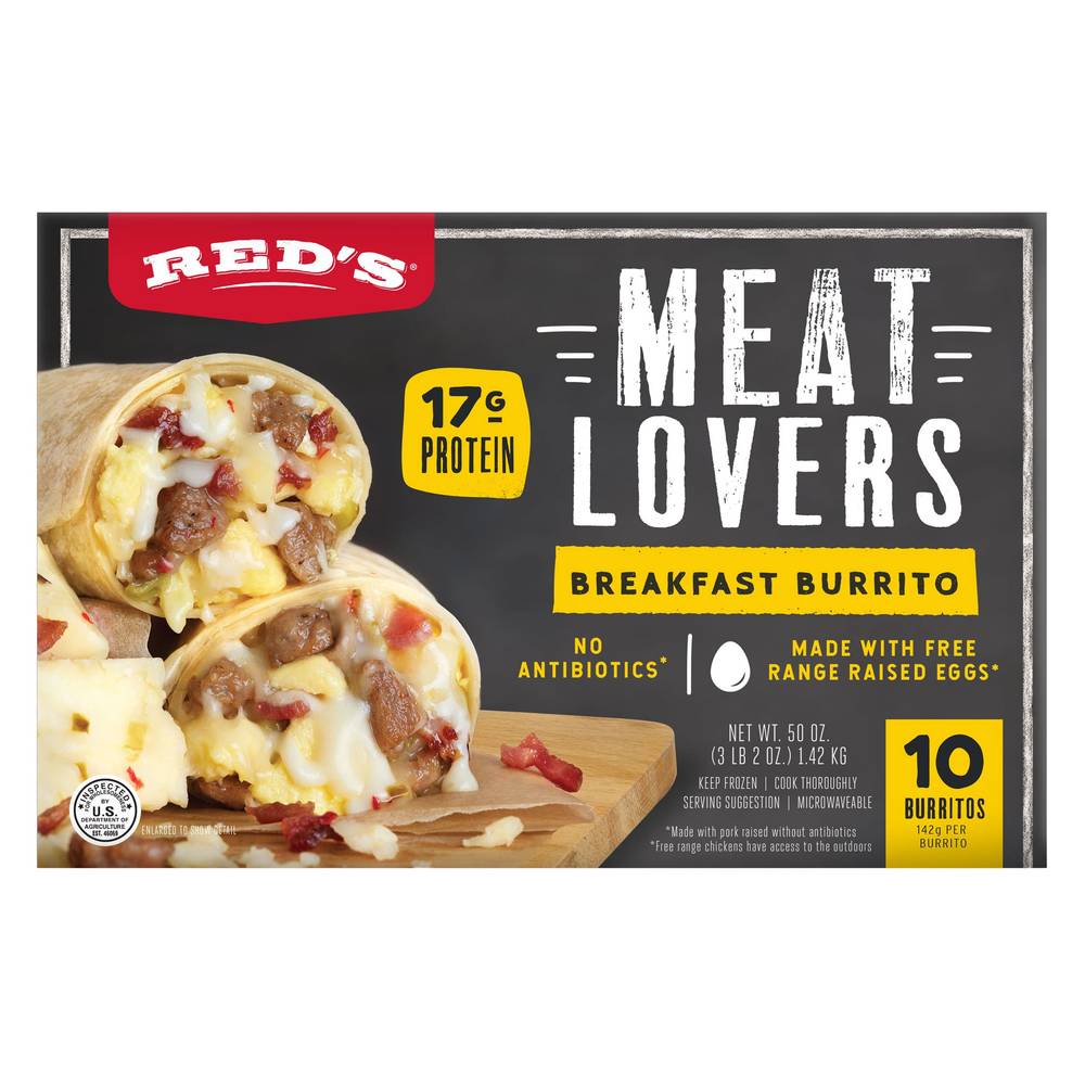 Red's Meat Lovers Breakfast Burrito