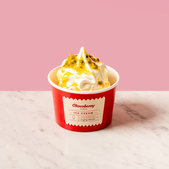 Mango & Passion Swirl Ice Cream