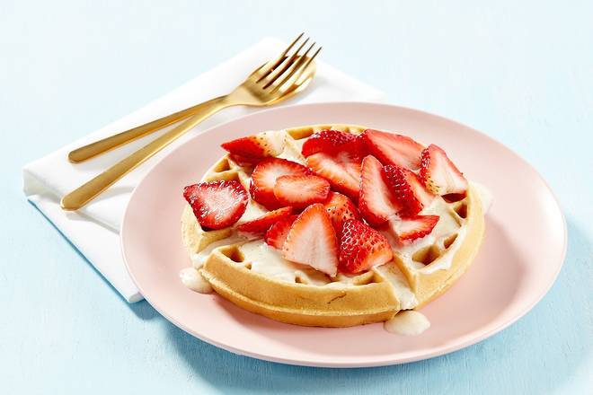 Strawberry and Cream Cheese Waffle
