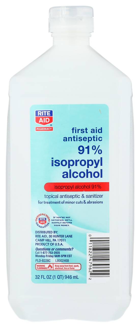 Rite Aid Isopropyl Rubbing Alcohol 91% (32 oz)