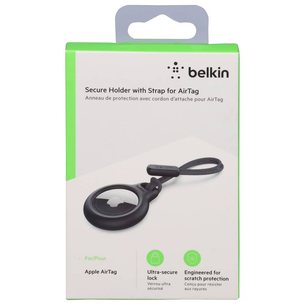 Belkin Secure Holder With Strap For Airtag, Black