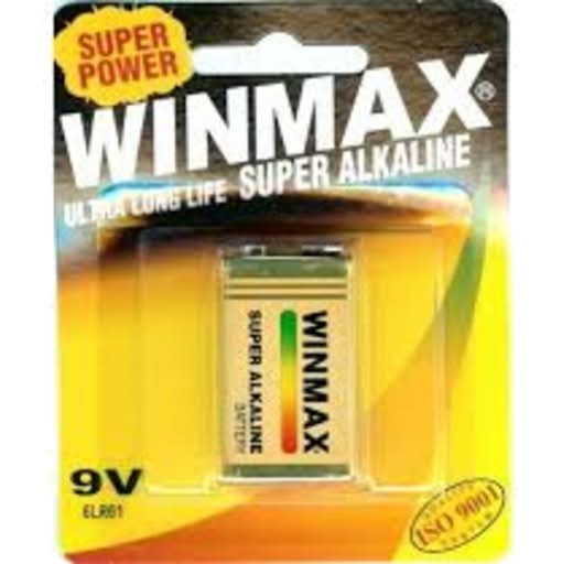Winmax Battery 9v Super Alkaline 1pk