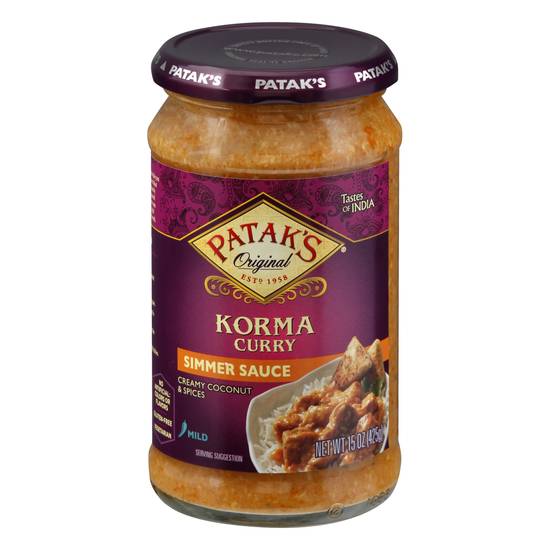 Patak's Mild Korma Curry Simmer Sauce