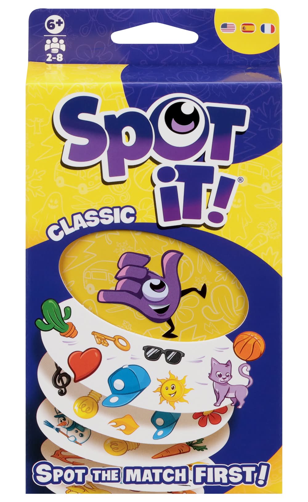 ASMODEE Spot It Classic Eco Friendly Family Card Game Age 6+ (55 ct)