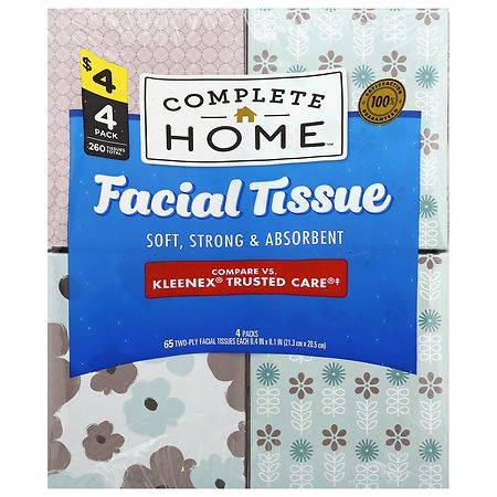 Complete Home Facial Tissue (4 ct )