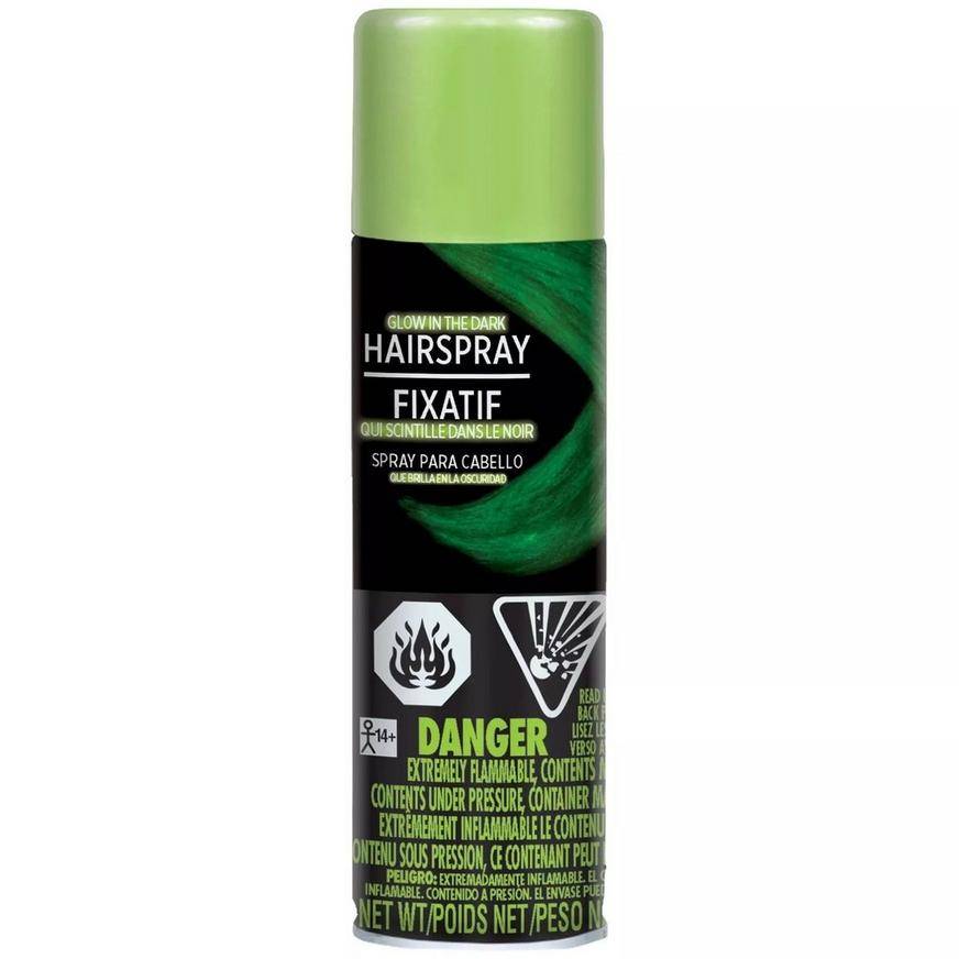 Party City Glow in the Dark Hair Spray, Neon Green (3 oz)