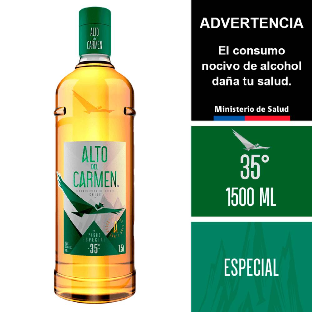 Alto del Carmen · Pisco especial 35° (1,5 L)