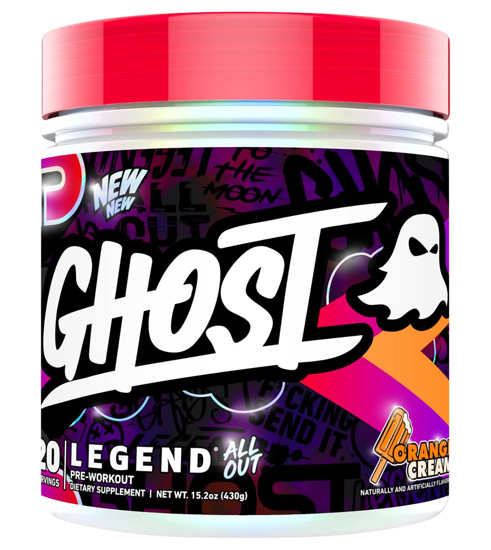 Ghost Legend Pre Workout Dietary Supplement Powder, Orange Cream (15.2 oz)