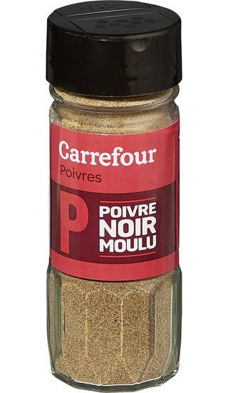 Poivre noir moulu Carrefour Classic' - le flacon de 42g