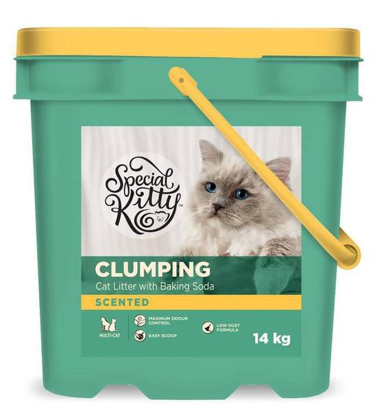 Special Kitty Scented Cat Litter With Baking Soda (14 kg)