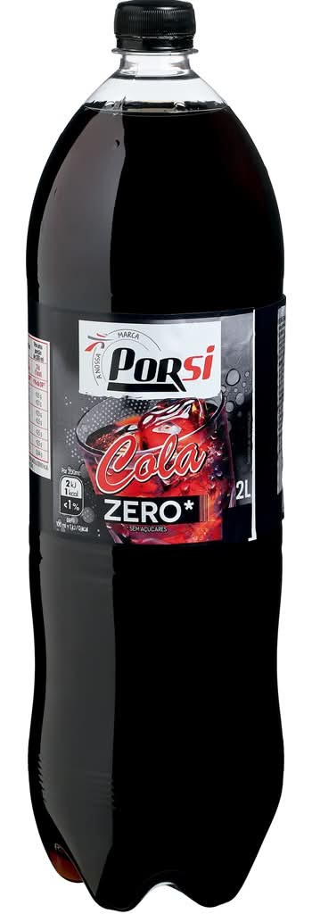 Porsi - Refrigerante de cola zero, garrafa de 2 l