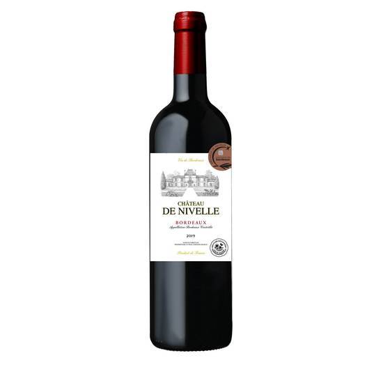 Château de Nivelle - Vin rouge AOC Bordeaux 2019 domestique (750 ml)