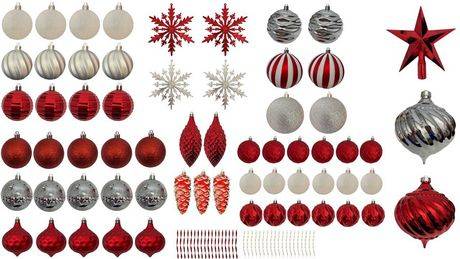 Holiday Time Ornament Assortment, Assorted (100 ct)