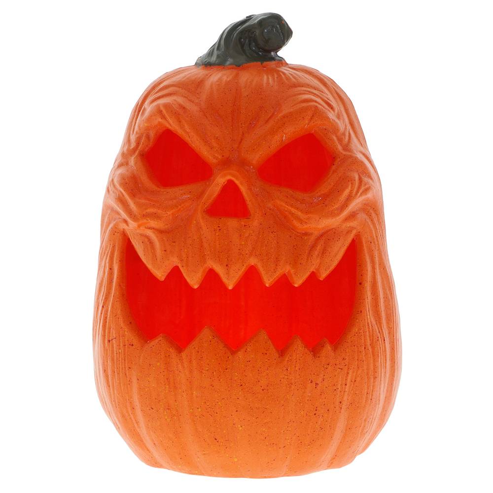 Home Accents Realistic Lighted Jack O Lantern Pumpkin Halloween Decoration Prop ( large/orange)