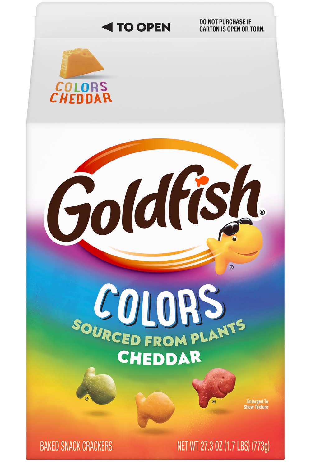 Goldfish Colors Baked Snack Crackers, Cheddar (27.3 oz)