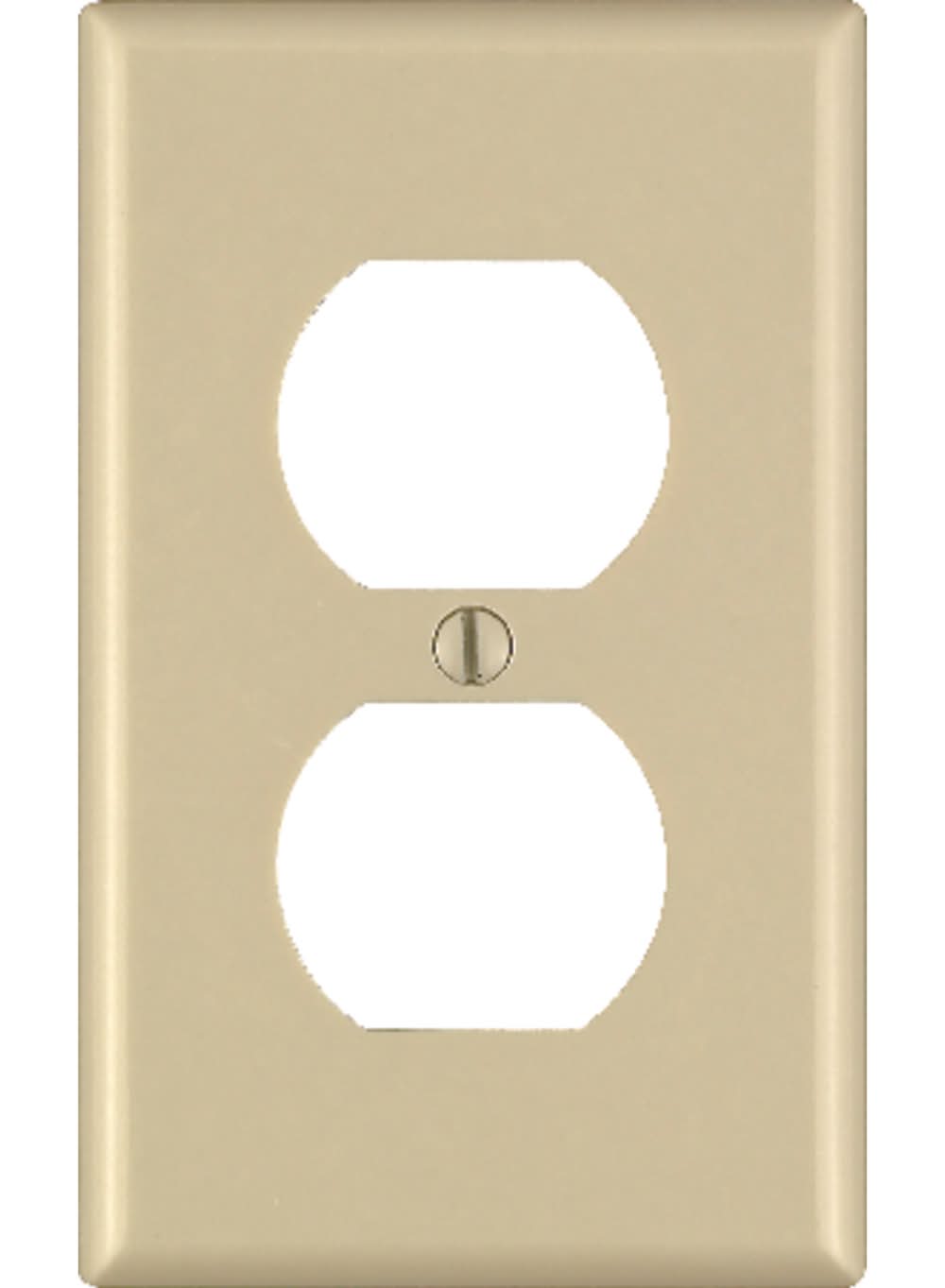 Leviton Ivory 1 Gang Thermoset Plastic Duplex Wall Plate 1 Pk