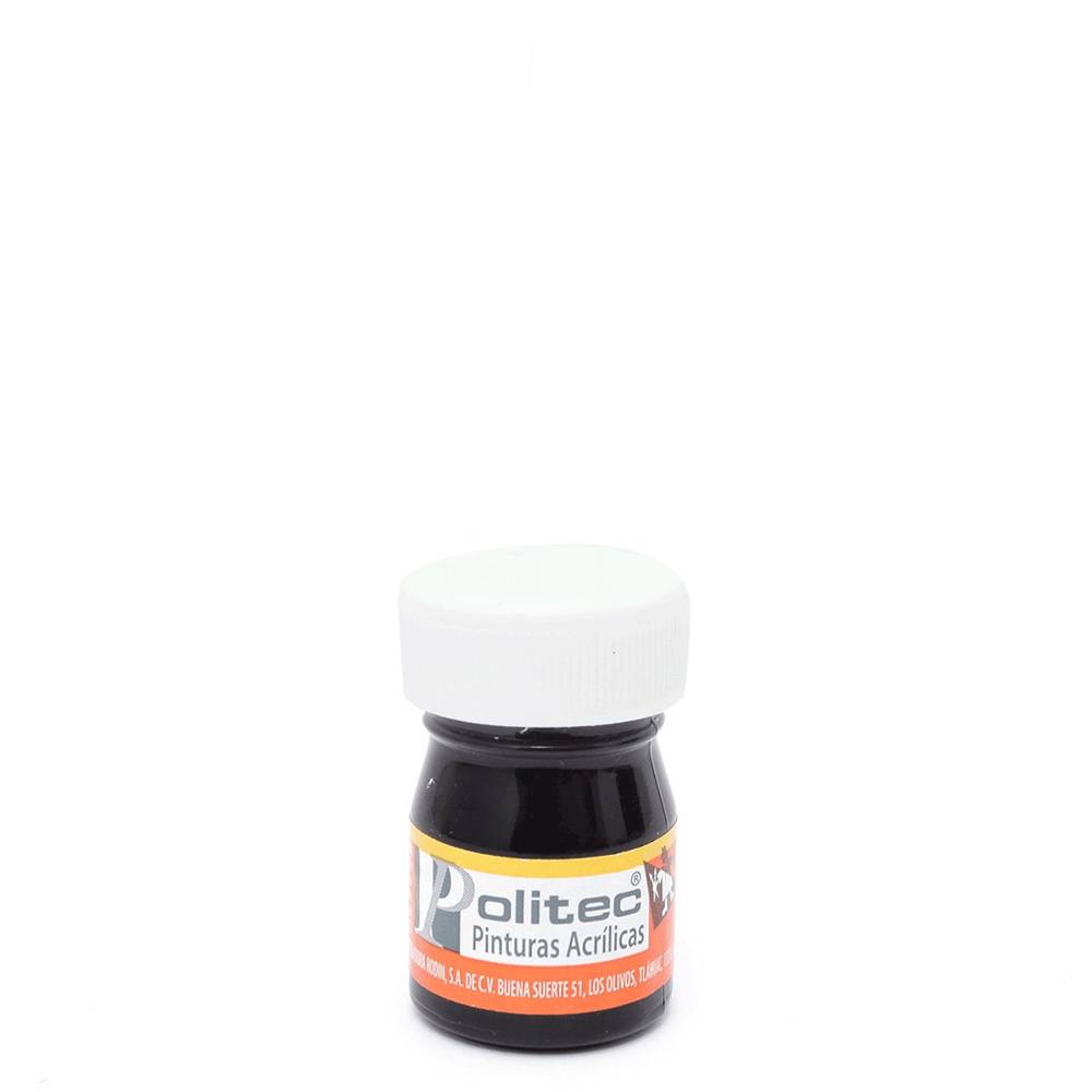 Politec pintura acrílica color negro (15 ml)