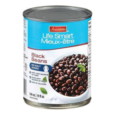 Life smart haricots noirs sans sel ajouté, mieux-être (540 ml) - black beans (540 ml)