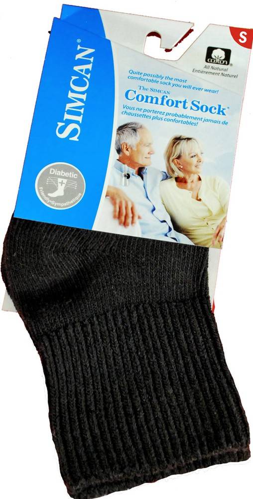 Simcan Comfort Low Rise Socks Small Black (1.0 pr)