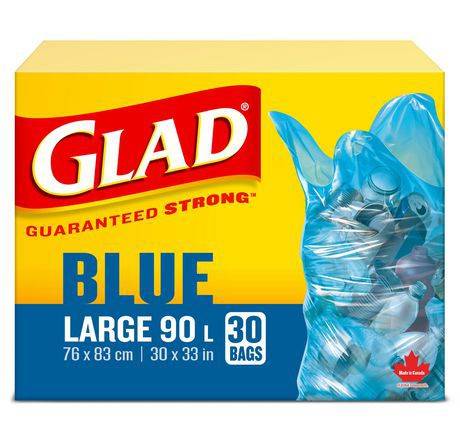 Glad Blue Recycling Bags (30 units)