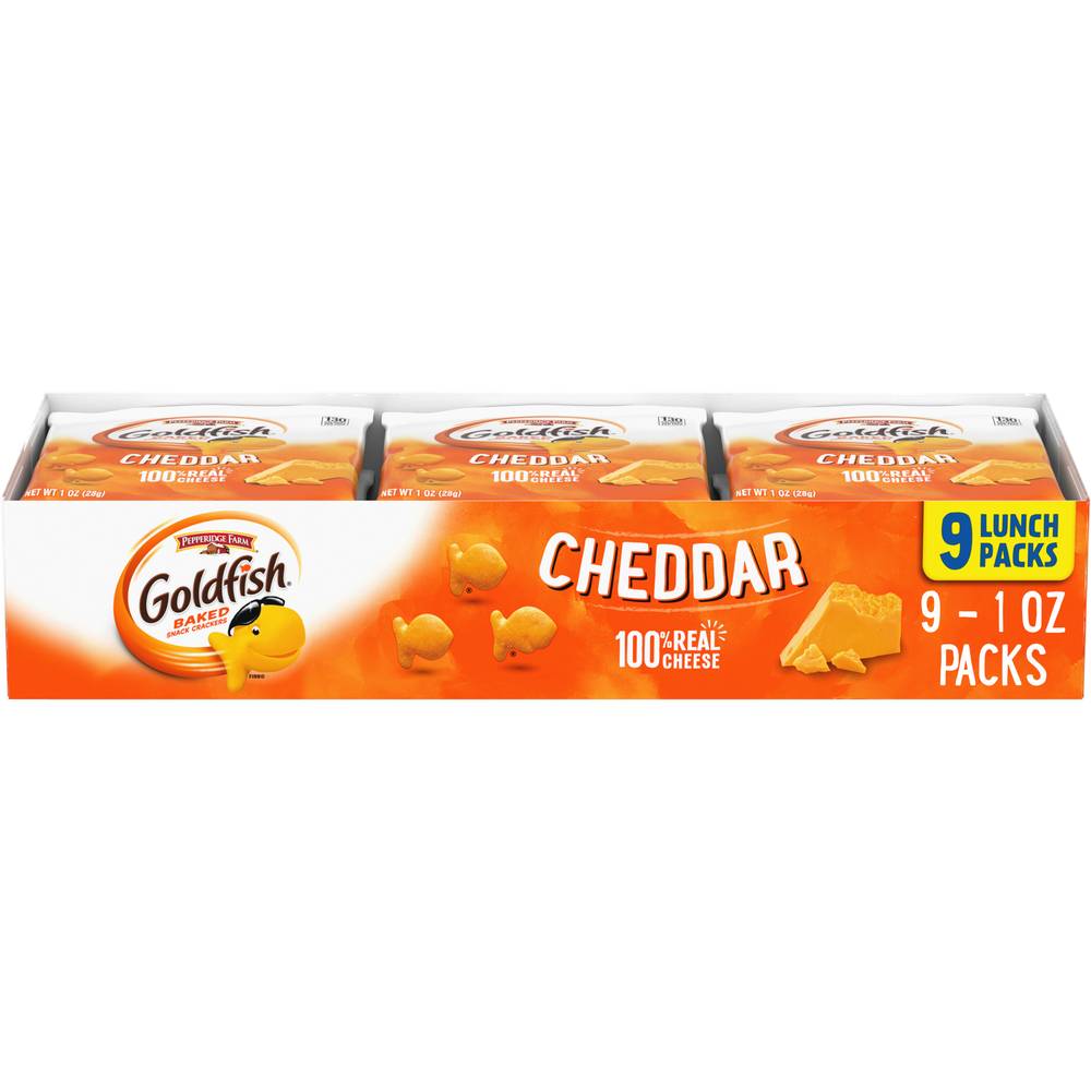 Goldfish 100% Real Cheese Cheddar Baked Snack Crackers