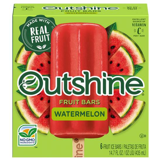 Outshine Watermelon Fruit Ice Bars (6 ct )