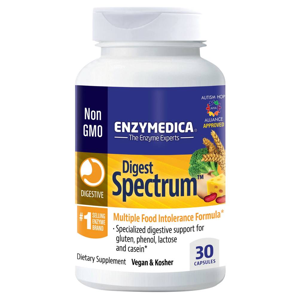 Enzymedica Digest Spectrum Multiple Food Intolerance Enzyme