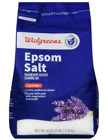 Walgreens Epsom Salt Magnesium Sulphate Soaking Aid, Lavender (48 oz)
