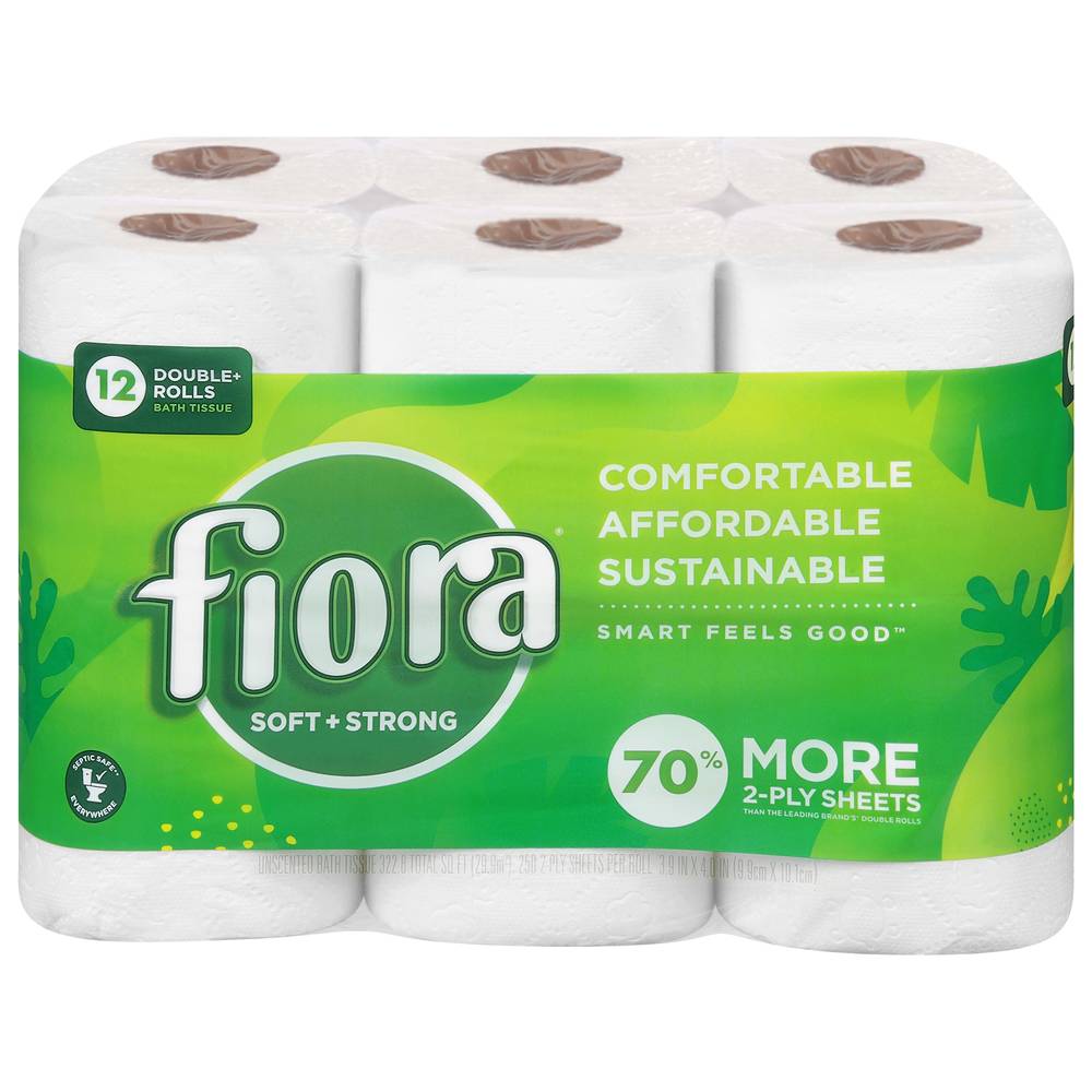 Fiora 2-Ply Bath Tissue Unscented (12 ct)