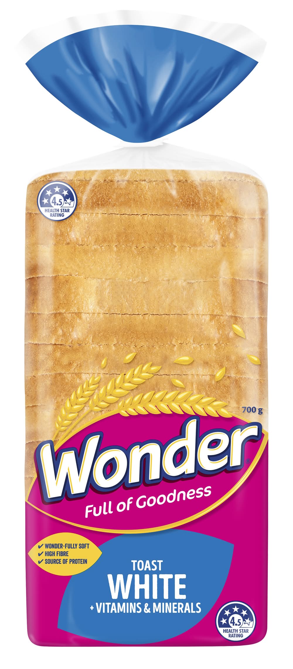 Wonder Vitamins & Minerals Toast White Bread (700g)