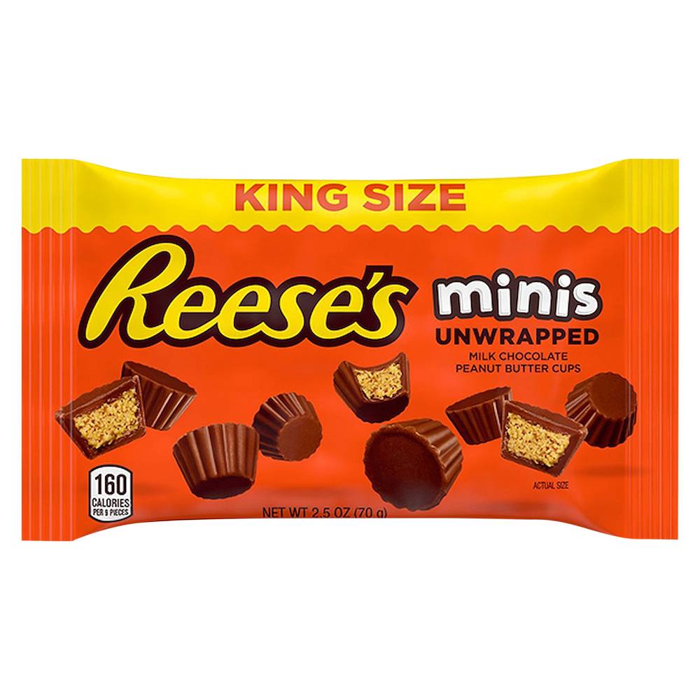 Reese's King Size Unwrapped Minis Cups (milk chocolate-peanut butter)