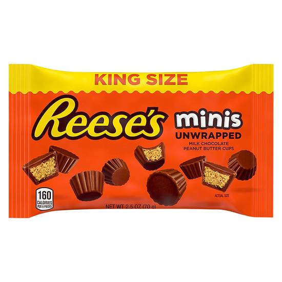 Reese's King Size Unwrapped Minis Cups (milk chocolate-peanut butter)