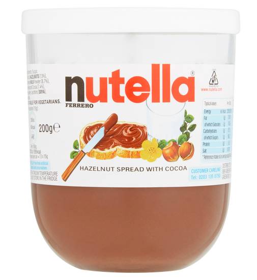 Nutella Hazelnut Chocolate Spread (200 G)