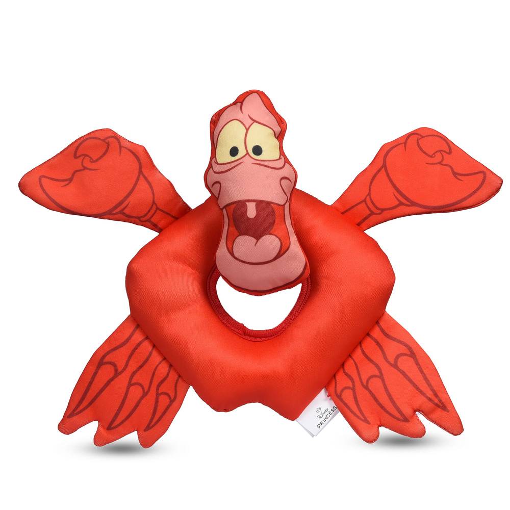 Disney Little Mermaid Sebastian Floating Ring Dog Toy (red)