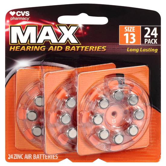 Cvs Pharmacy Max Hearing Aid Batteries (24 ct)