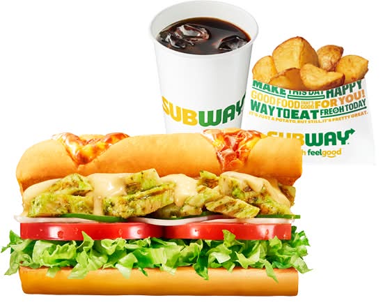 カリとろチーズバジルチキン　ポテトドリンクセット